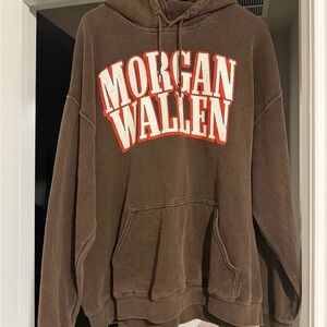 Urban Outfitters Brown Morgan Wallen Hoodie